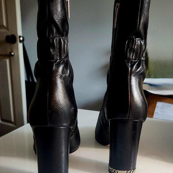 Michael Kors Ladies 9.5M leather side zip boot - Picture 4 of 5